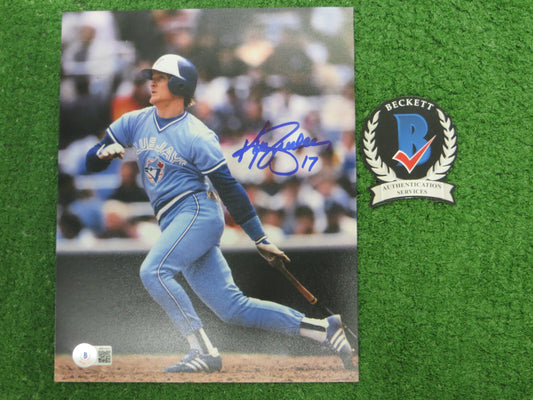 KELLY GRUBER Signed 8x10 Photo TORONTO BLUE JAYS BAS COA