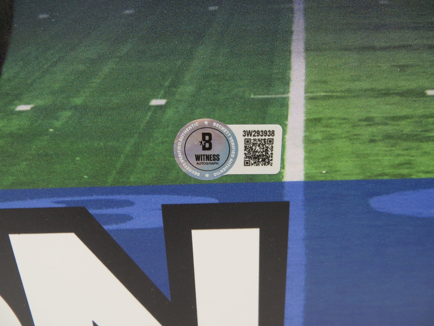 RICKEY JACKSON NEW ORLEANS SAINTS SIGNED 24x36 Dallas Card Show FOAM BOARD BAS