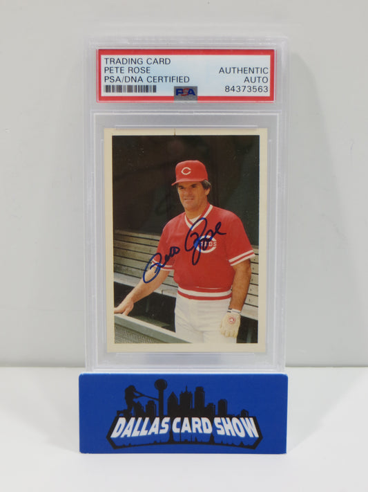 PETE ROSE SIGNED 1985 TOPPS #91  Baseball Card PSA SLAB Authentic AUTO