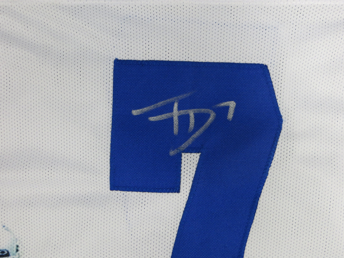 TREVON DIGGS DALLAS COWBOYS SIGNED WHITE JERSEY Alabama JSA Sticker