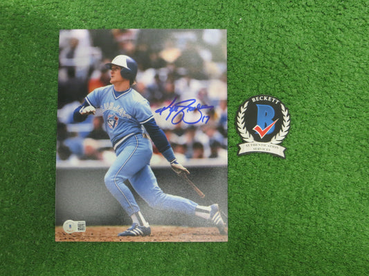 KELLY GRUBER Signed 8x10 Photo TORONTO BLUE JAYS BAS COA