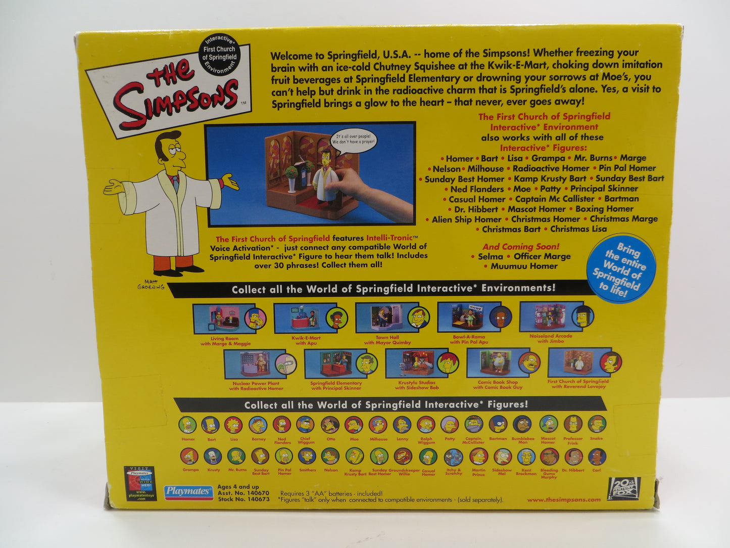 TONE RODRIGUEZ SIGNED SKETCHED First Church of Springfield SIMPSONS FIGURINE