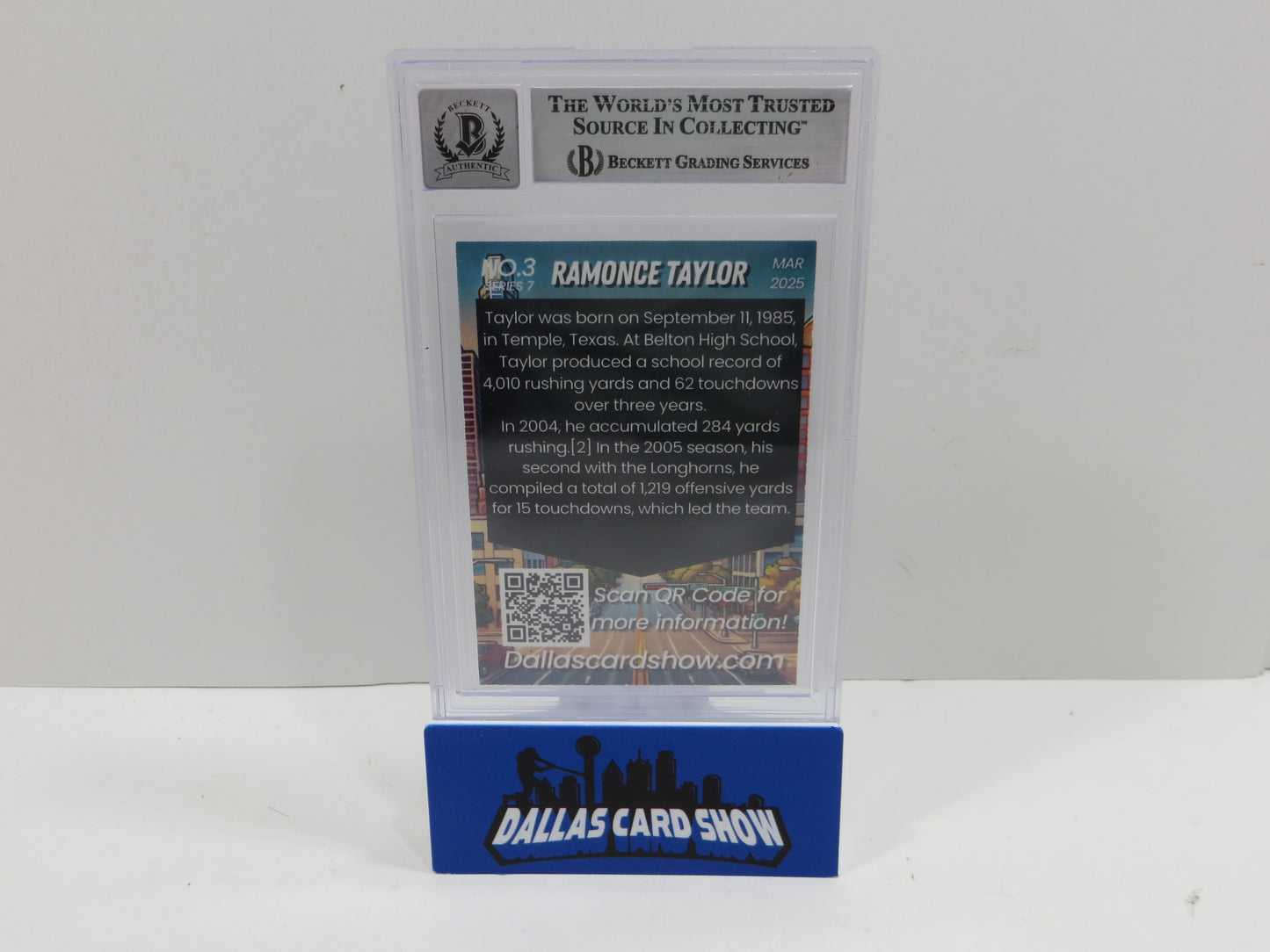2025 MARCH DALLAS CARD SHOW SERIES 7 RAMONCE TAYLOR BAS 10 AUTO