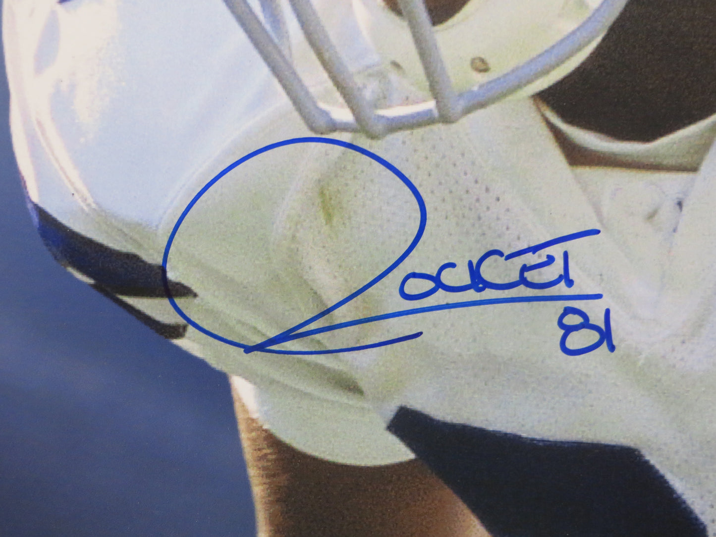 ROCKET ISMAIL DALLAS COWBOYS SIGNED 24x36 Dallas Card Show FOAM BOARD BAS