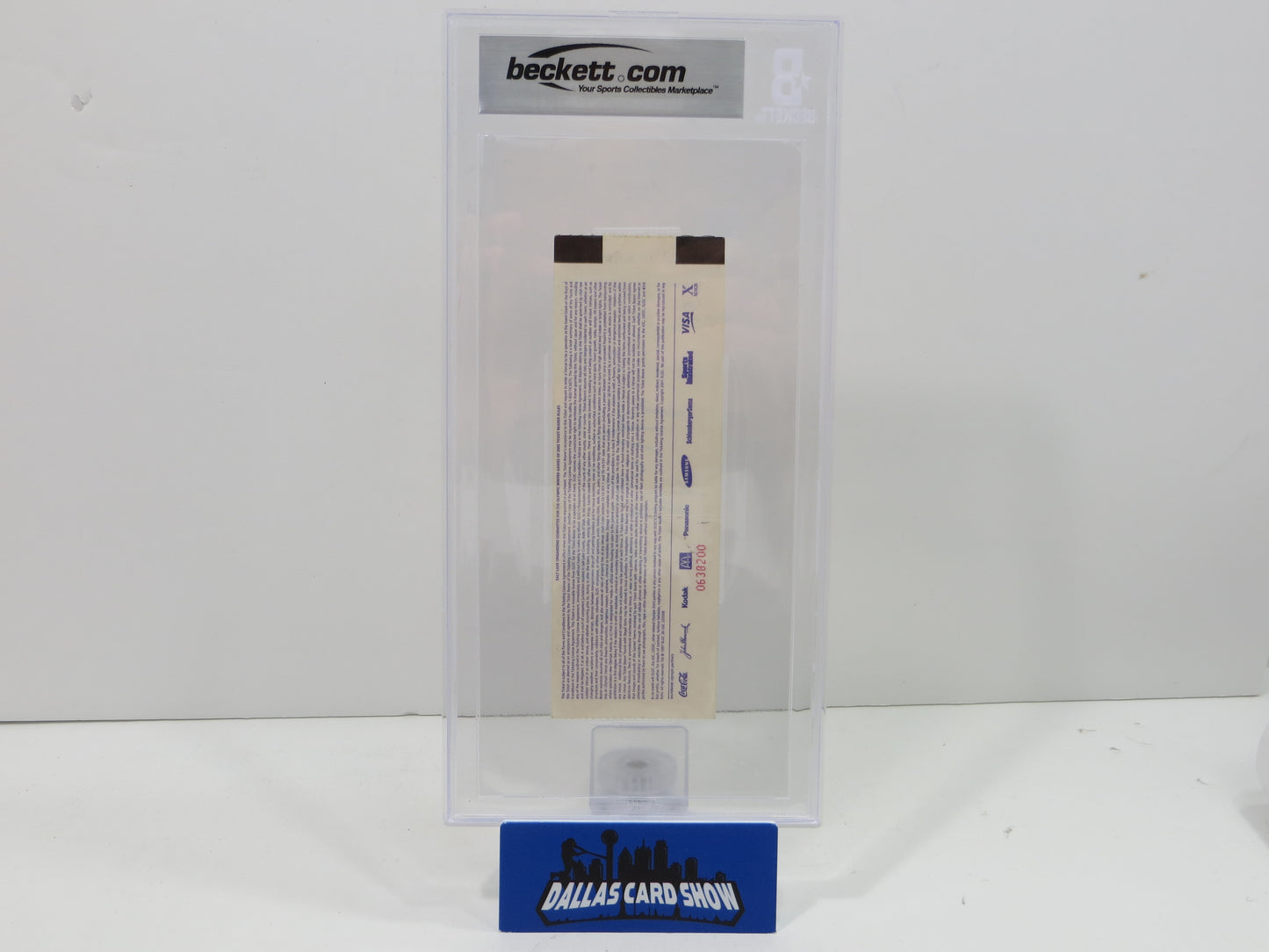 MIKE MODANO SIGNED Salt Lake City 2002 Olympics HOCKEY FINALS TICKET BGS BAS SLAB