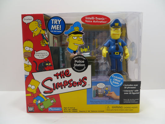 TONE RODRIGUEZ SIGNED SKETCHED Officer Eddie Police Station SIMPSONS FIGURINE