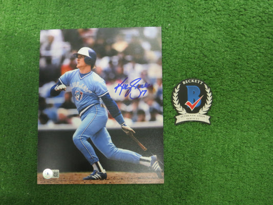 KELLY GRUBER Signed 8x10 Photo TORONTO BLUE JAYS BAS COA