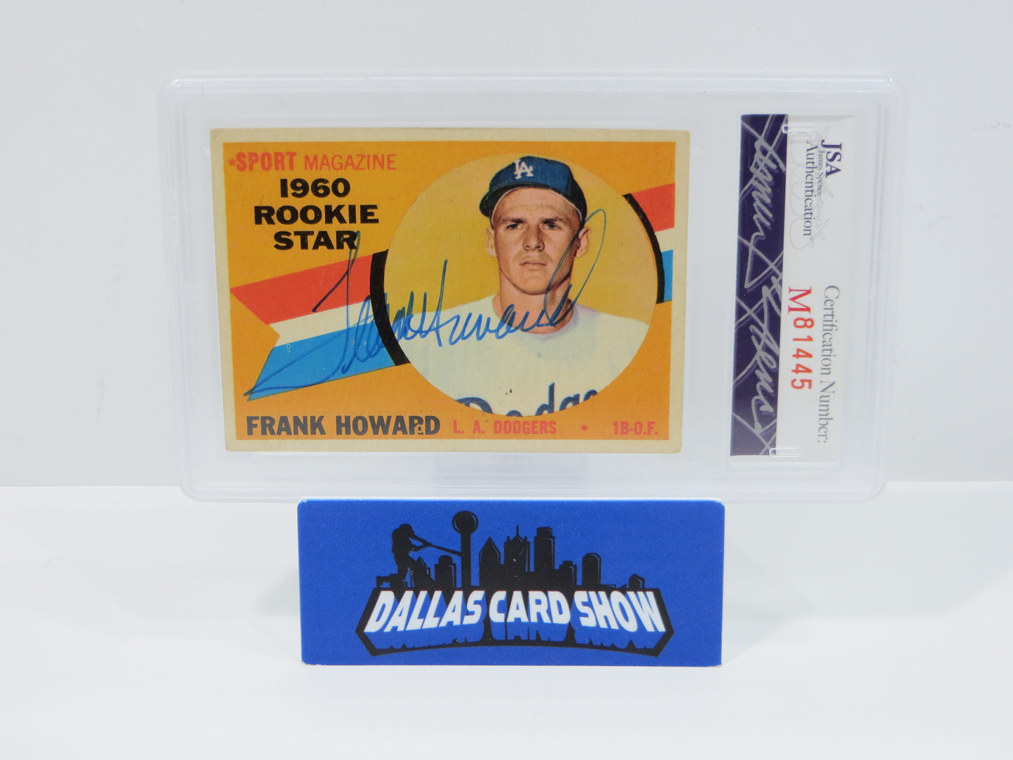 FRANK THOMAS SIGNED 1960 TOPPS Rookie Baseball Card #132 JSA SLAB Authentic AUTO