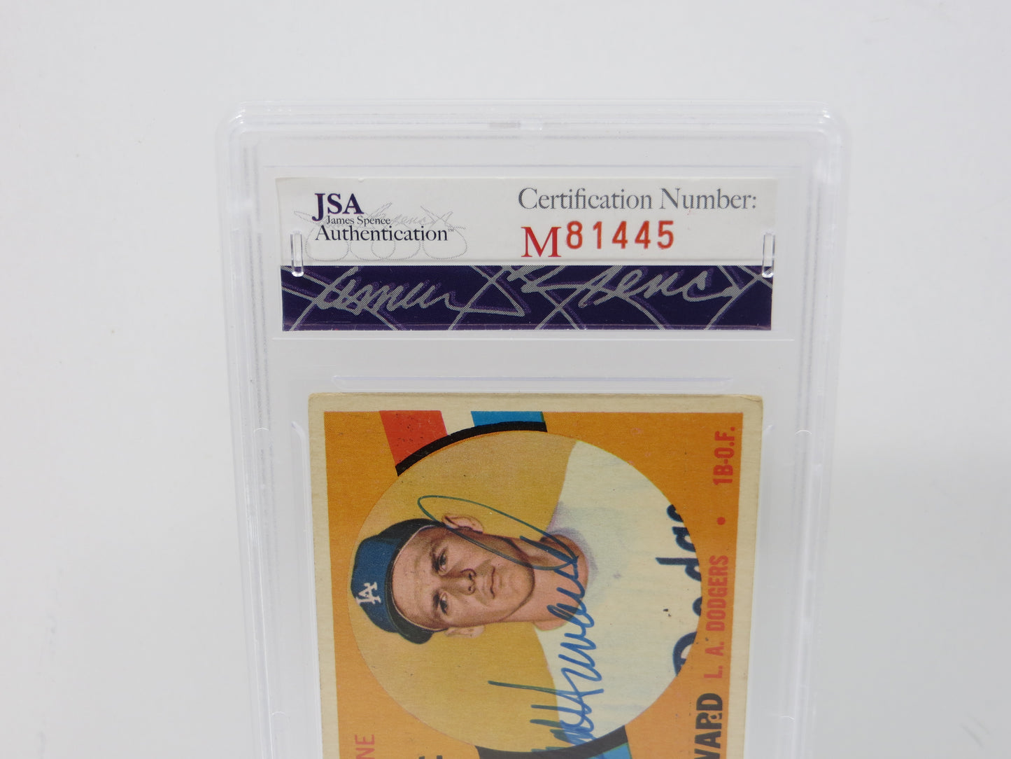 FRANK THOMAS SIGNED 1960 TOPPS Rookie Baseball Card #132 JSA SLAB Authentic AUTO