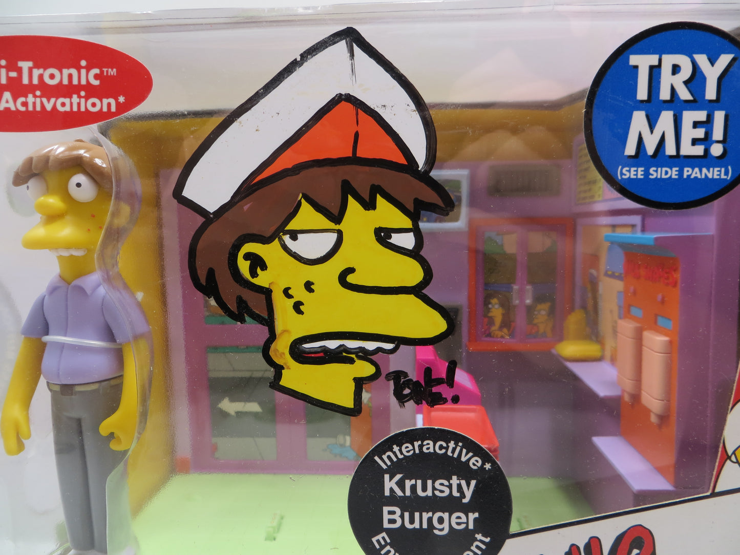 TONE RODRIGUEZ SIGNED SKETCHED Pimply Faced Teen - Krusty Burger SIMPSONS FIGURINE