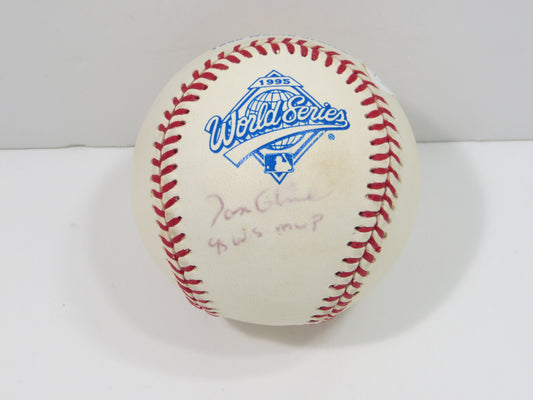 TOM GLAVINE SIGNED Rawlings 1995 World Series BASEBALL Atlanta Braves w/95 MVP JSA