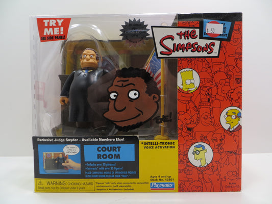 TONE RODRIGUEZ SIGNED SKETCHED Judge - Court Room SIMPSONS FIGURINE