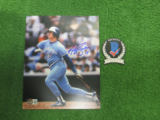 KELLY GRUBER Signed 8x10 Photo TORONTO BLUE JAYS BAS COA