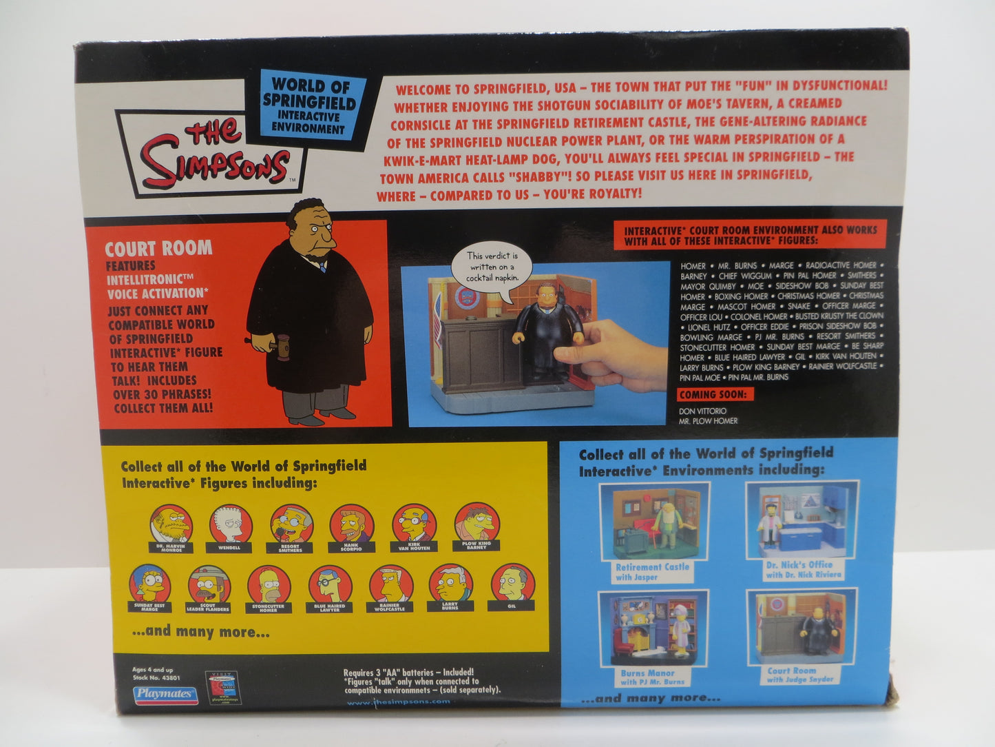 TONE RODRIGUEZ SIGNED SKETCHED Judge - Court Room SIMPSONS FIGURINE