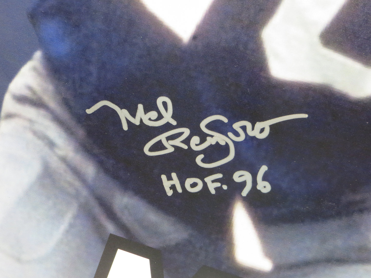 MEL RENFRO DALLAS COWBOYS SIGNED 24x36 Dallas Card Show FOAM BOARD BAS