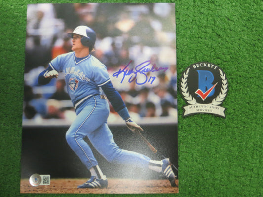 KELLY GRUBER Signed 8x10 Photo TORONTO BLUE JAYS BAS COA