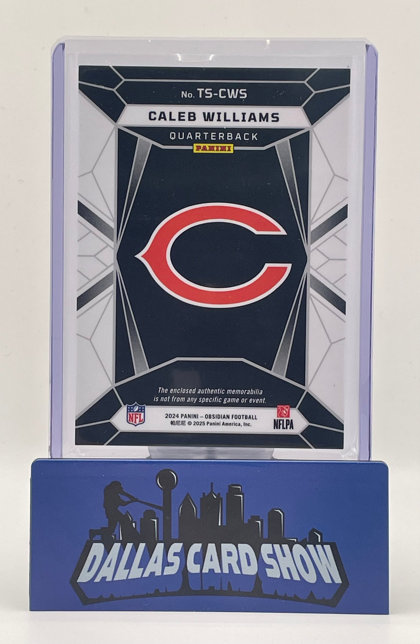 2024 Panini Obsidian #TS-CWS Caleb Williams Trifecta Rookie Relic