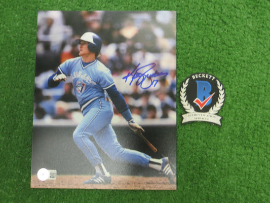 KELLY GRUBER Signed 8x10 Photo TORONTO BLUE JAYS BAS COA