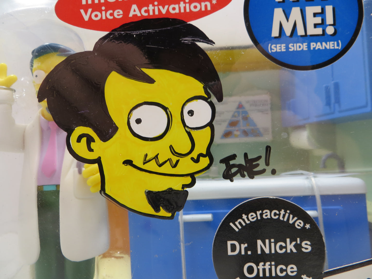 TONE RODRIGUEZ SIGNED SKETCHED Dr. Nick's Office SIMPSONS FIGURINE