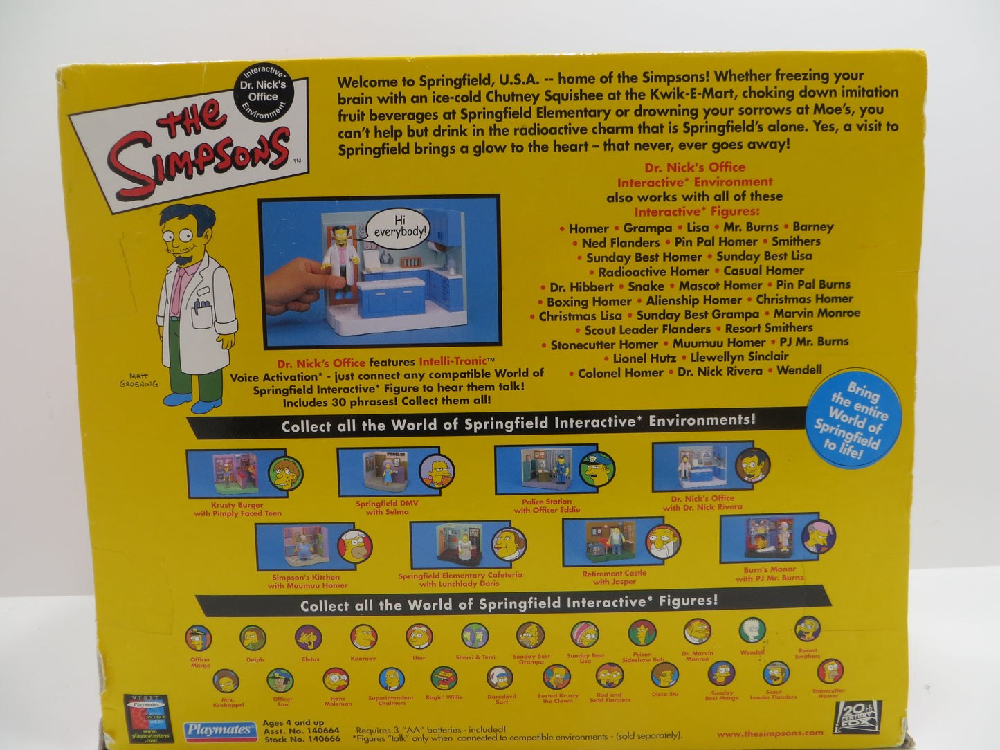 TONE RODRIGUEZ SIGNED SKETCHED Dr. Nick's Office SIMPSONS FIGURINE
