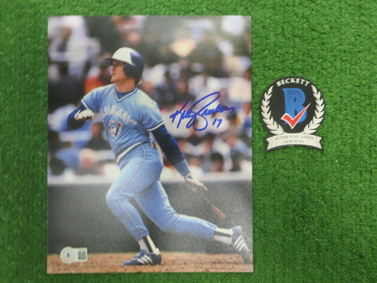 KELLY GRUBER Signed 8x10 Photo TORONTO BLUE JAYS BAS COA