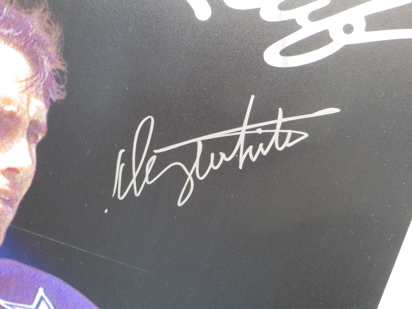 DANNY WHITE DALLAS COWBOYS SIGNED 24x36 Dallas Card Show FOAM BOARD BAS