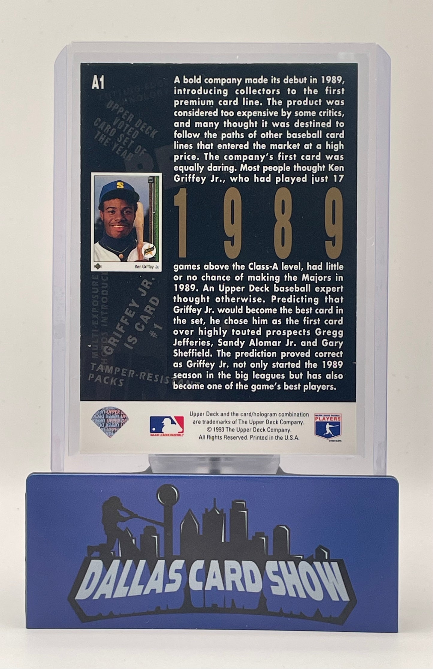 1993 Upper Deck Ken Griffey Jr. 5th Anniversary #A1 Mariners