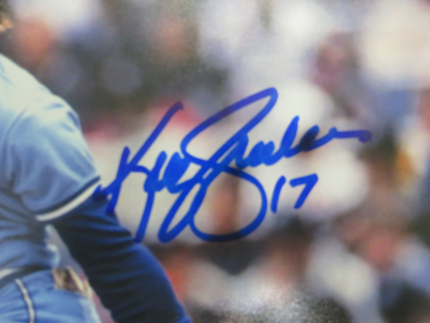KELLY GRUBER Signed 8x10 Photo TORONTO BLUE JAYS BAS COA