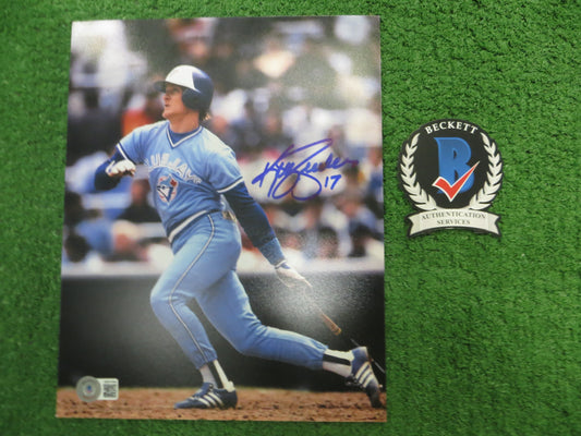 KELLY GRUBER Signed 8x10 Photo TORONTO BLUE JAYS BAS COA