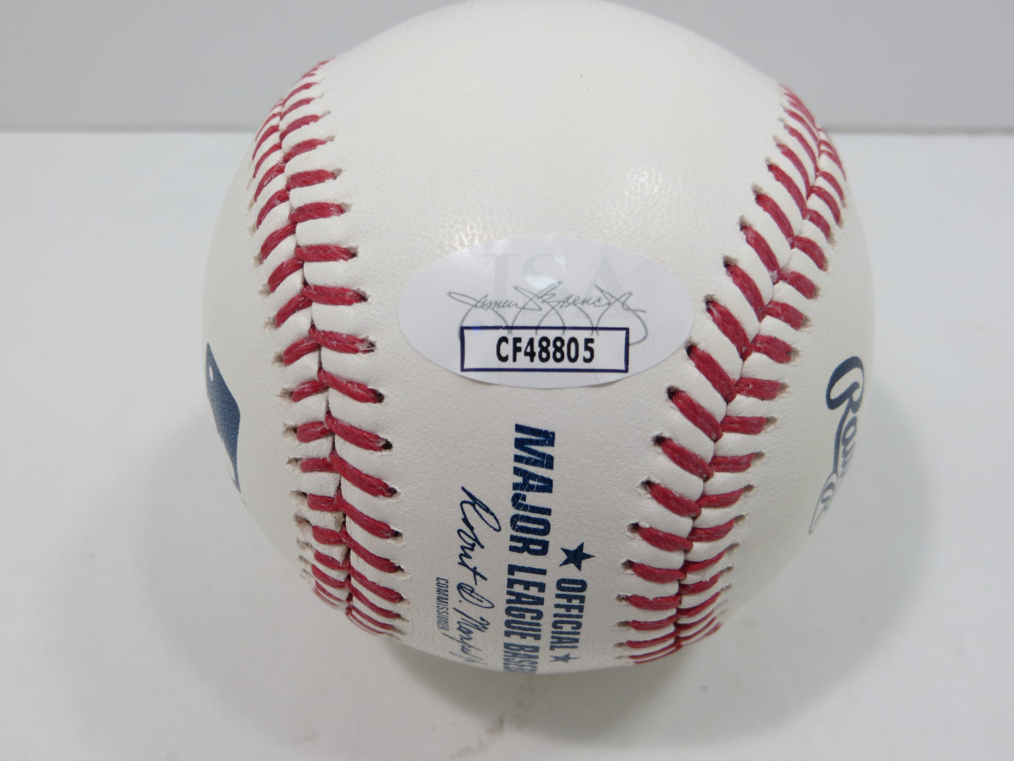 BRUCE BOCHY SIGNED OML BASEBALL w/4xWSChamps Texas Rangers SF Giants JSA COA