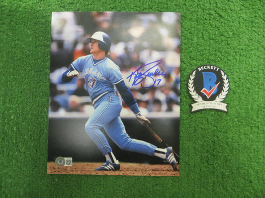 KELLY GRUBER Signed 8x10 Photo TORONTO BLUE JAYS BAS COA