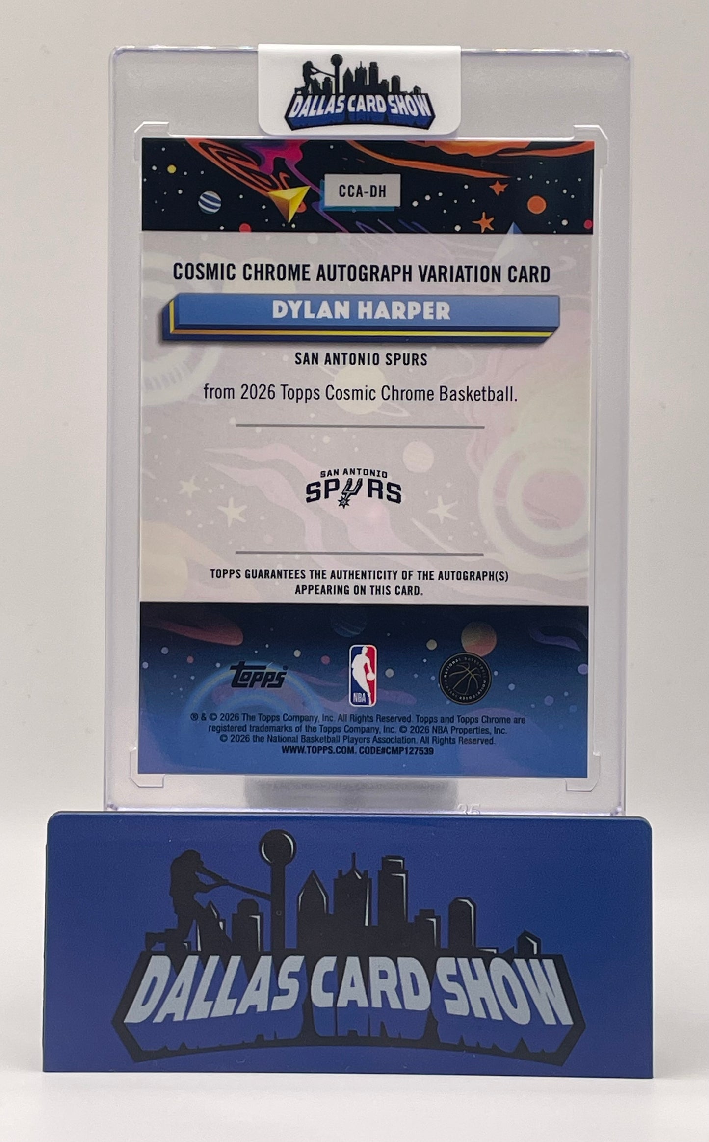 2026 Topps Chrome Cosmic #CCA-DH Dylan Harper Variation Cosmic Chrome Autograph