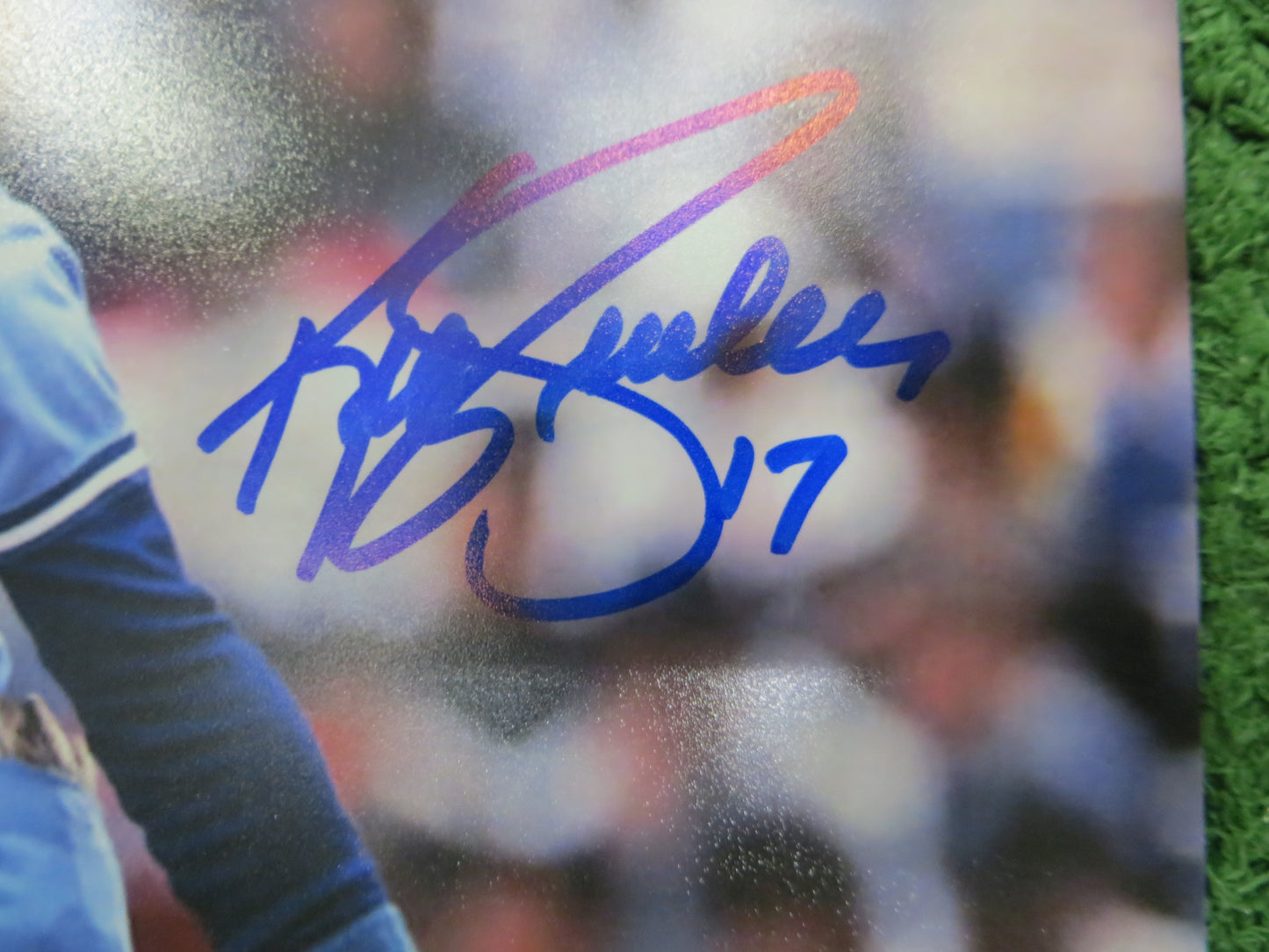 KELLY GRUBER Signed 8x10 Photo TORONTO BLUE JAYS BAS COA