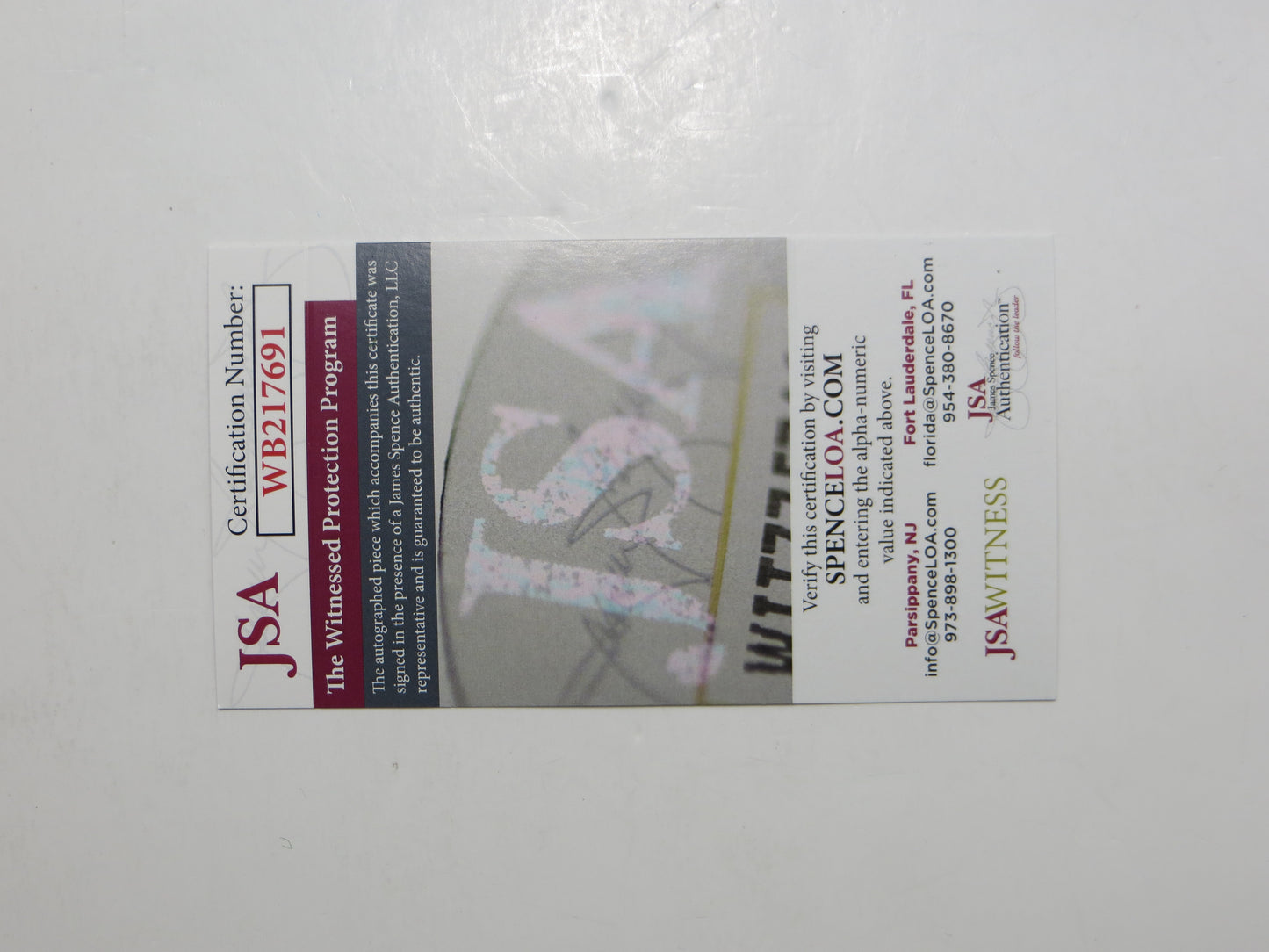 ROCKY BLEIER PITTSBURGH STEELERS SIGNED Mini Helmet w/INSC JSA