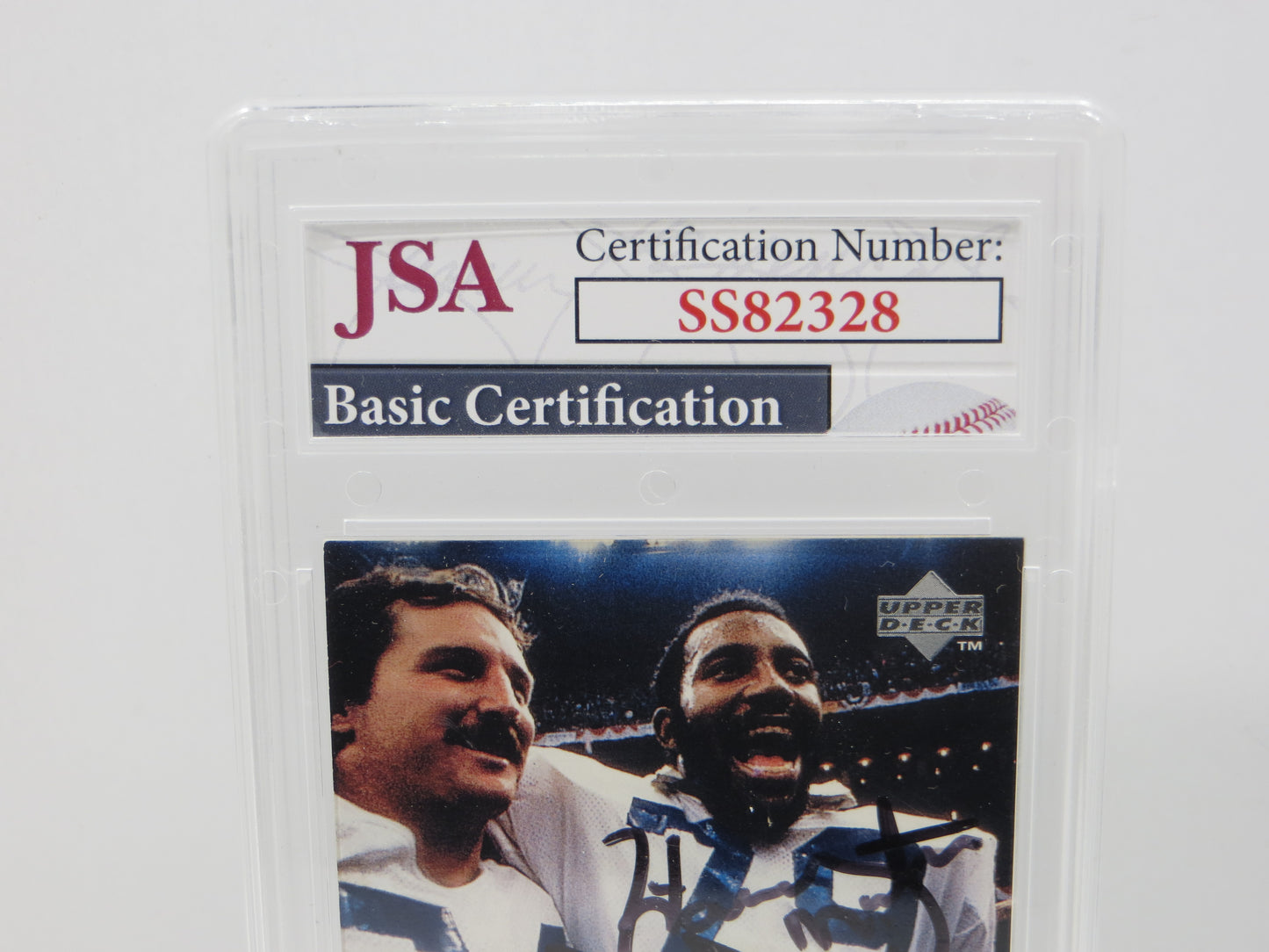 HARVEY MARTIN RANDY WHITE SIGNED 1997 UD NFL Legends #194 JSA SLAB AUTO