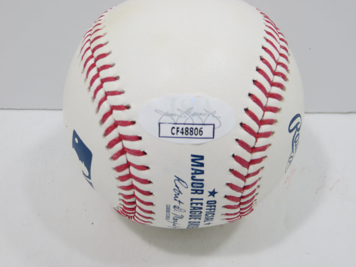 BRUCE BOCHY SIGNED OML BASEBALL w/4xWSChamps Texas Rangers SF Giants JSA COA