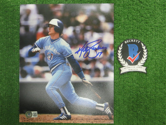 KELLY GRUBER Signed 8x10 Photo TORONTO BLUE JAYS BAS COA