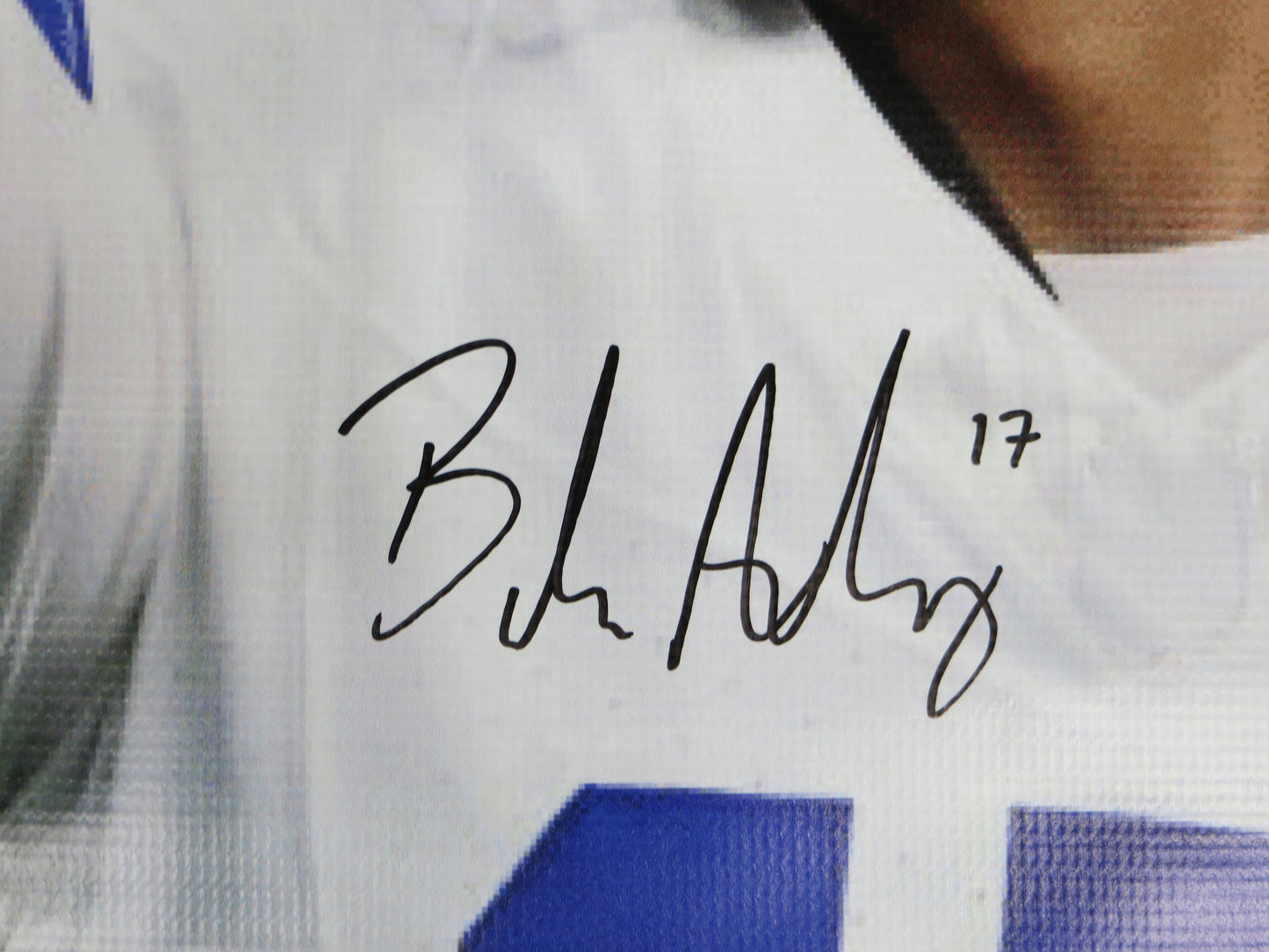 BRANDON AUBREY SIGNED Dallas Cowboys Dallas Card Show 36x60 VINYL BANNER BAS COA