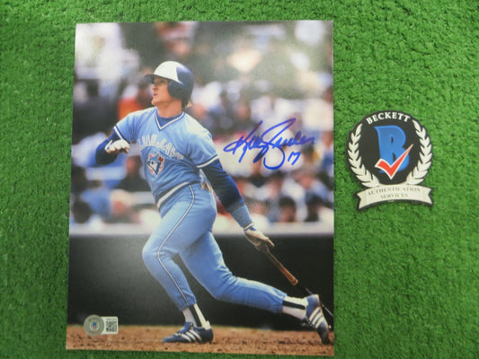 KELLY GRUBER Signed 8x10 Photo TORONTO BLUE JAYS BAS COA