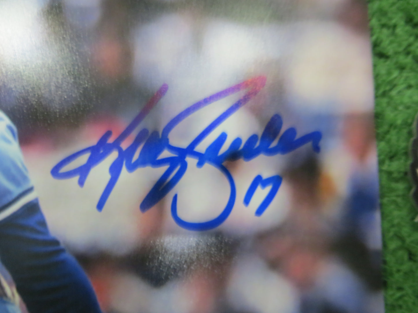 KELLY GRUBER Signed 8x10 Photo TORONTO BLUE JAYS BAS COA