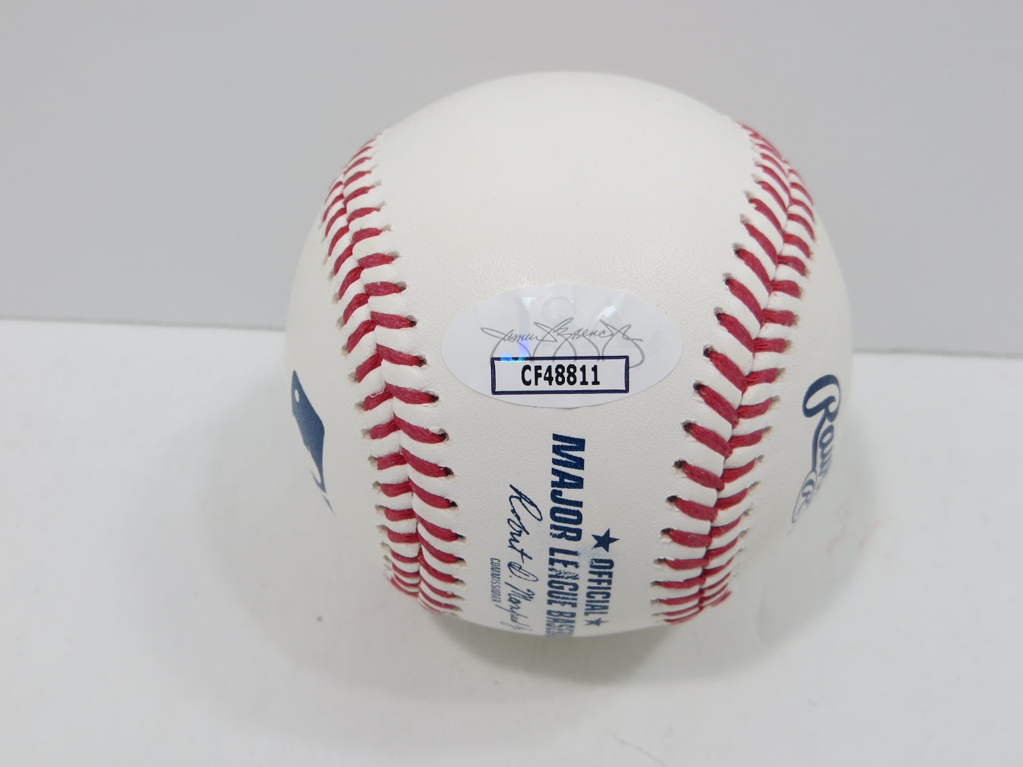 BRUCE BOCHY SIGNED OML BASEBALL w/4xWSChamps Texas Rangers SF Giants JSA COA
