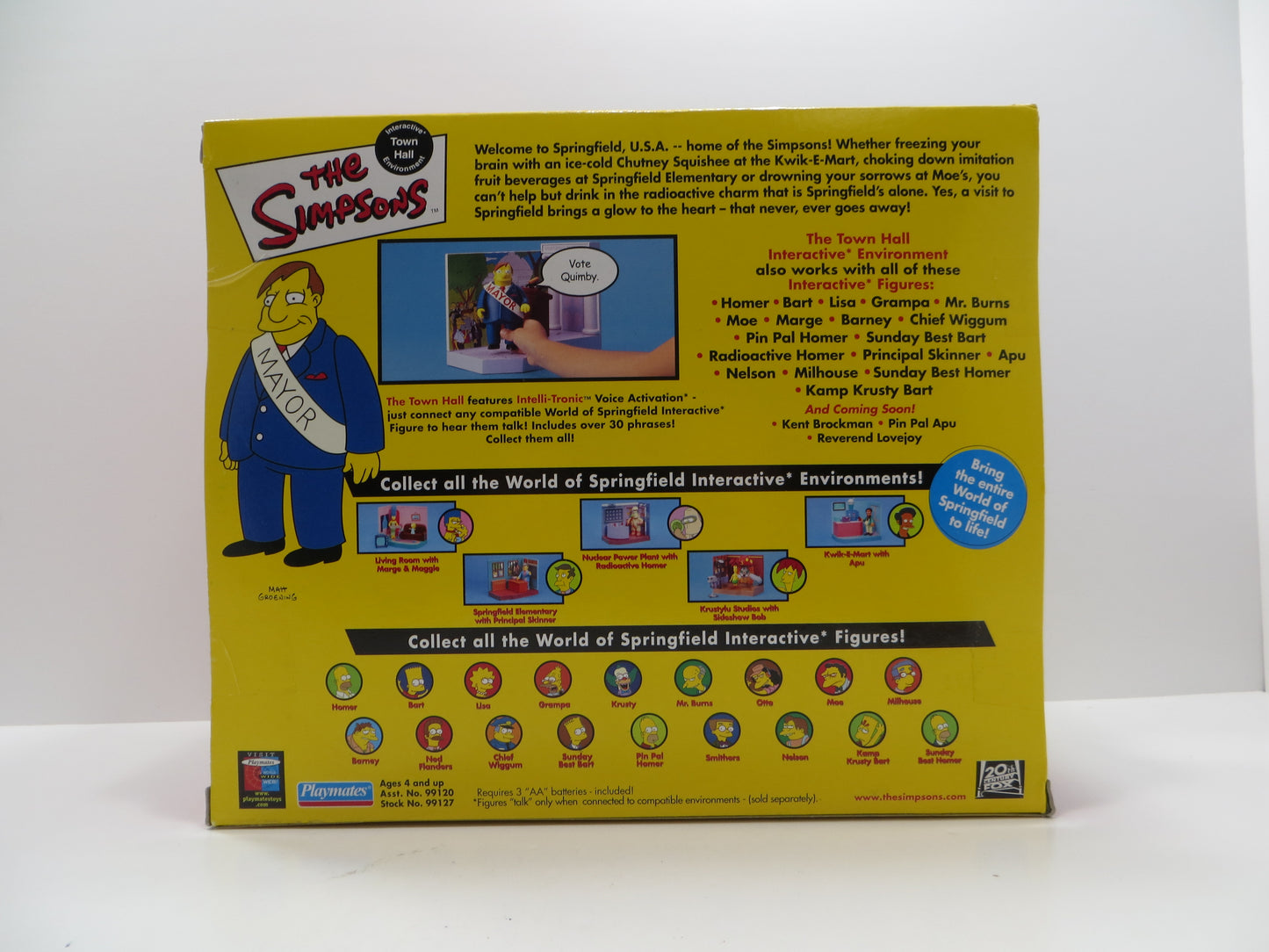 TONE RODRIGUEZ SIGNED SKETCHED Mayor Quimby - Town Hall SIMPSONS FIGURINE
