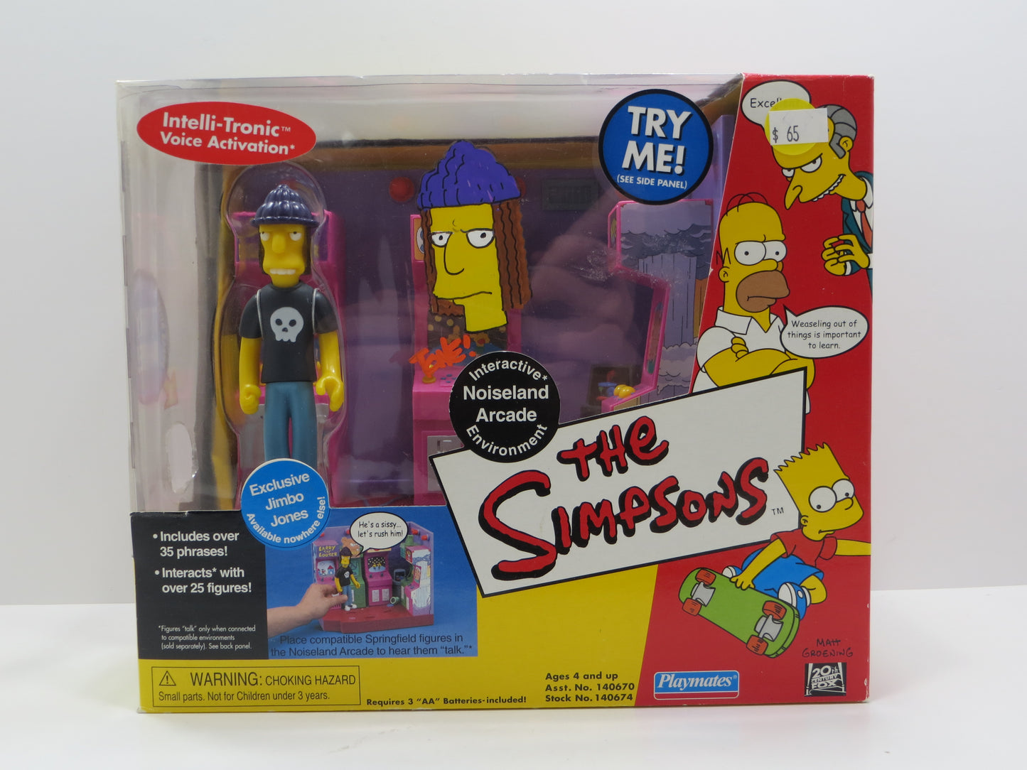 TONE RODRIGUEZ SIGNED SKETCHED Jimbo Jones Noiseland Arcade SIMPSONS FIGURINE