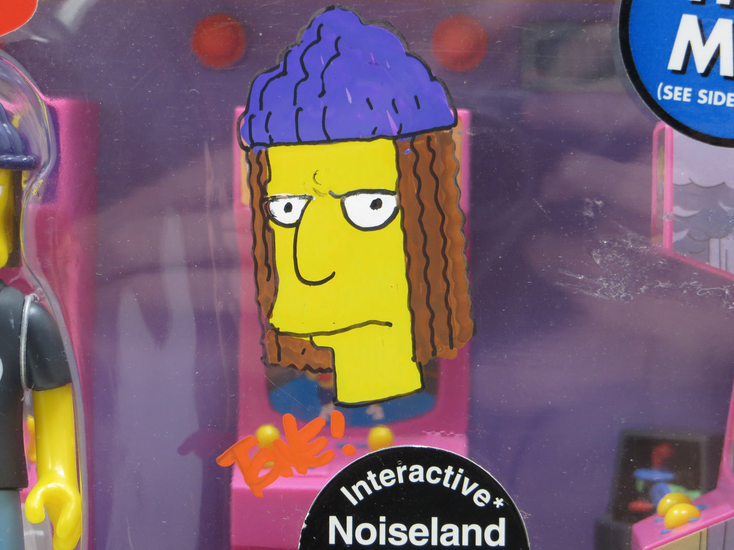 TONE RODRIGUEZ SIGNED SKETCHED Jimbo Jones Noiseland Arcade SIMPSONS FIGURINE