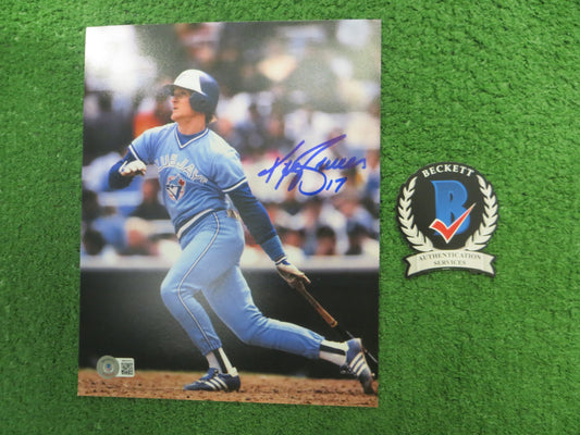 KELLY GRUBER Signed 8x10 Photo TORONTO BLUE JAYS BAS COA