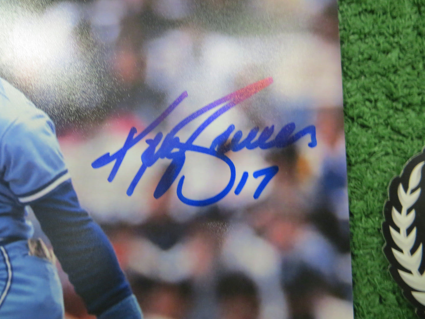 KELLY GRUBER Signed 8x10 Photo TORONTO BLUE JAYS BAS COA