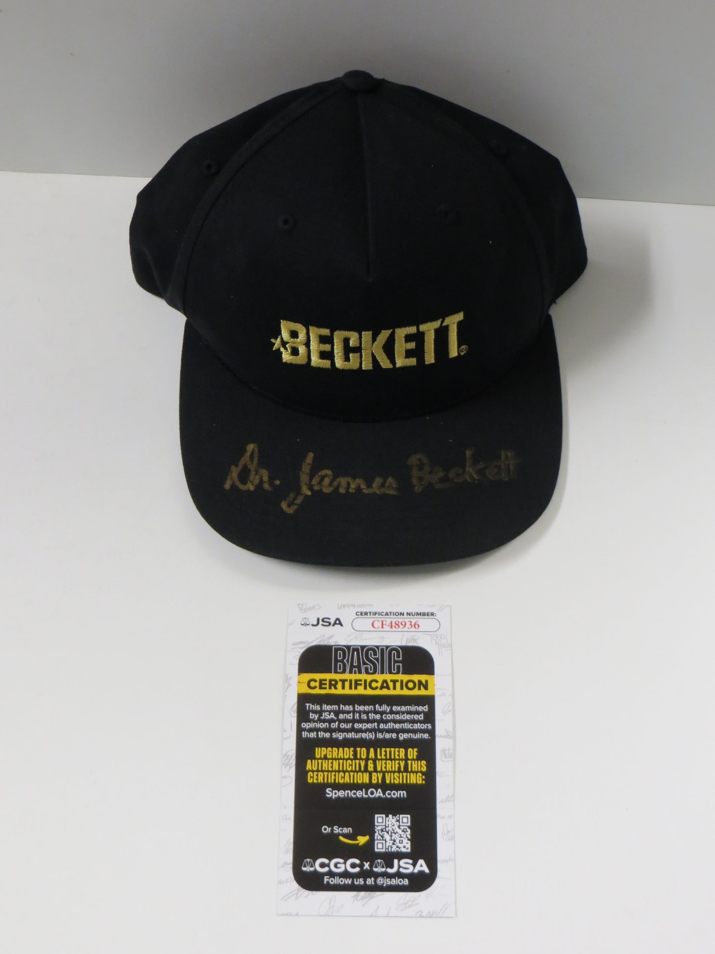 DR. JAMES BECKETT SIGNED Beckett Card Price Guide BGS BAS BVG Black HAT JSA COA
