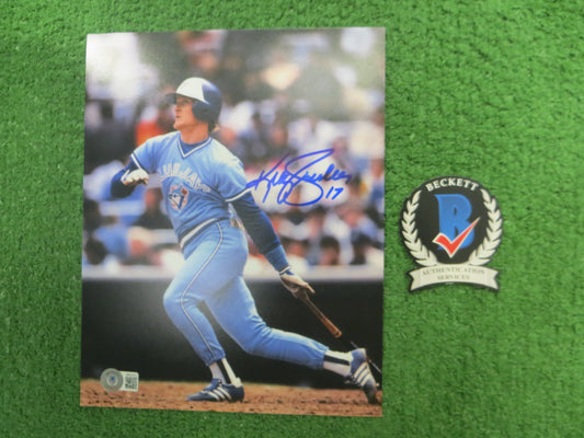 KELLY GRUBER Signed 8x10 Photo TORONTO BLUE JAYS BAS COA