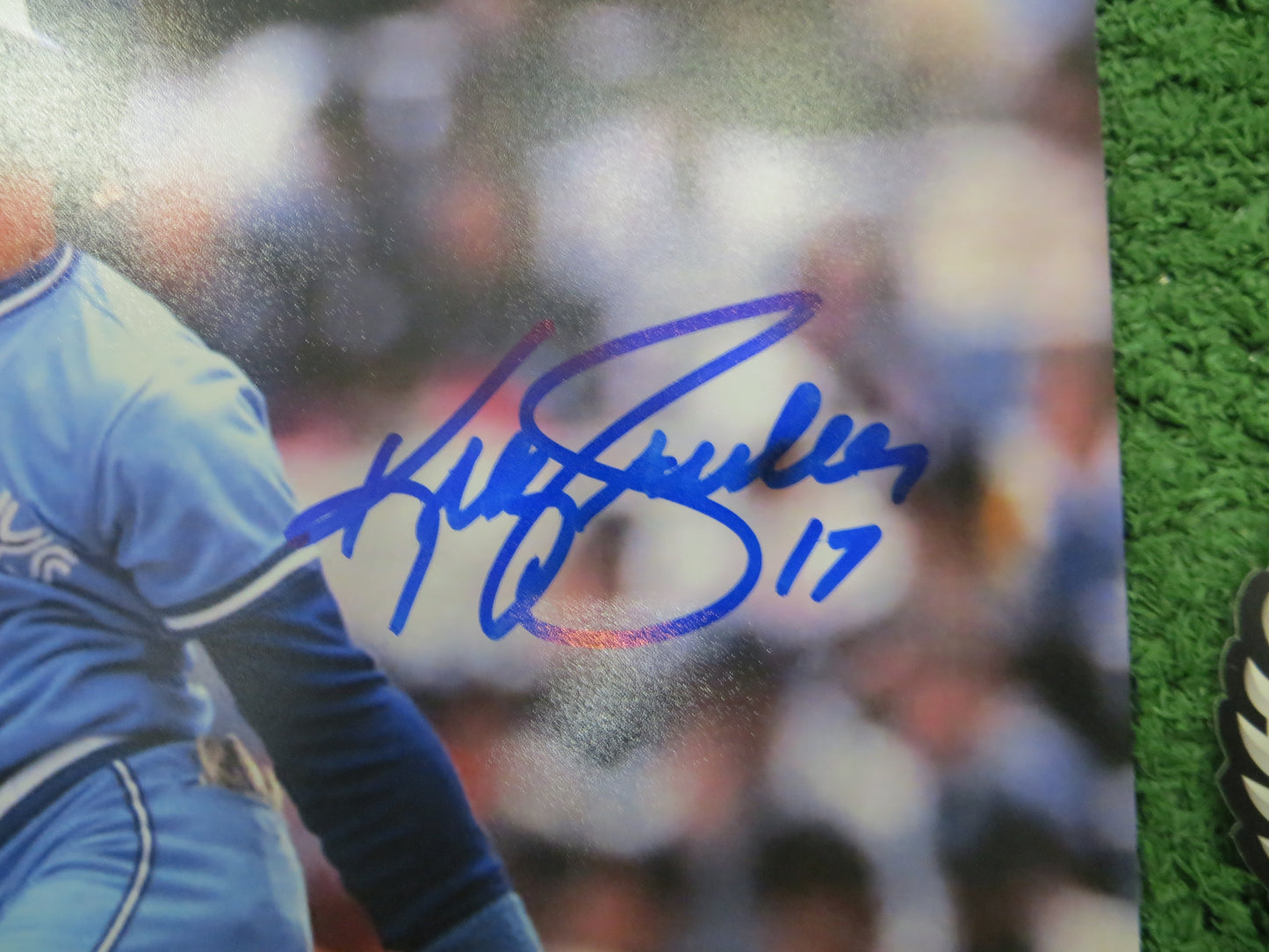 KELLY GRUBER Signed 8x10 Photo TORONTO BLUE JAYS BAS COA