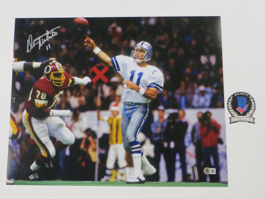 DANNY WHITE DALLAS COWBOYS SIGNED 16x20 PHOTO ASU Sun Devils BAS COA
